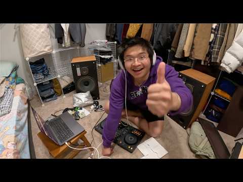 i did a 2 hour dj set in my basement