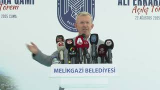 SOSYAL ALANIYLA DİKKAT ÇEKEN MELİKGAZİ BELEDİYESİ ALİ ERKARA CAMİ İBADETE AÇILDI