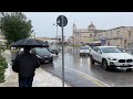 4k Winter Rain Italy Walk Giovinazzo
