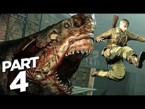 ZOMBIE ARMY 4 DEAD WAR Walkthrough Gameplay Part 4 - ZOMBIE SHARK (FULL GAME)