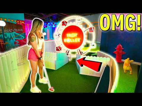 Insane FIRST OF IT'S KIND Mini Golf Course! - CRAZY Holes!