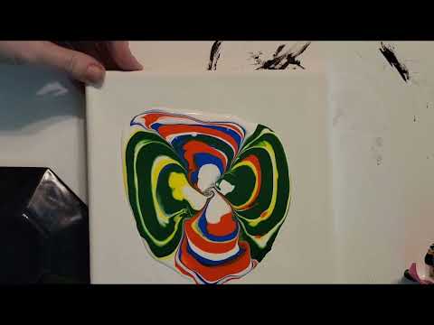 Acrylic Paint Pouring Bold Primary Colors