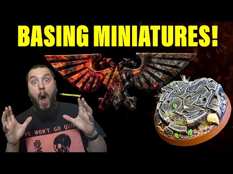 BASING MINIATURES | How to base Warhammer | Basic Brush Skills