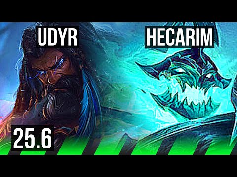 UDYR vs HECARIM (JGL) | 9/3/8 | EUW Master | 25.6