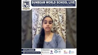 At Sunbeam World School, we encourage our students to explore, create, and share knowledge!