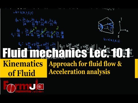 Fluid Mechanics lec.10.1 Kinematics of fluid( Lagrangian, Eulerian and acceleration)GATE IES PSU