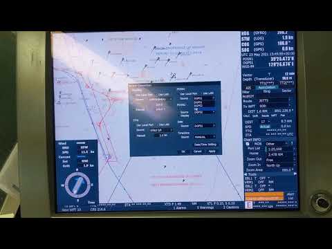 DR position in Ecdis - Dead reckoning position setting in JRC ECDIS
