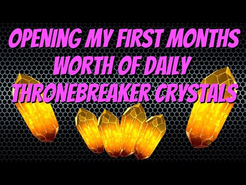 Opening my first months worth of Thronebreaker Daily Crystals Marvel Contest of Champions