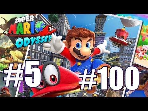 Super Mario Odyssey All Power Moon & Purple Nut locations Wooded Kingdom #1 100% Walkthrough Part 5