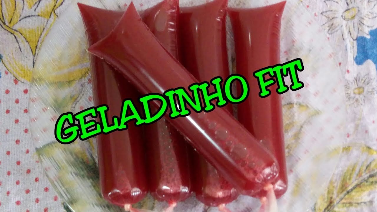 GELADINHO FIT, GELADINHO SAUDÁVEL SEM AÇÚCAR, SACOLÉ NUTRITIVO