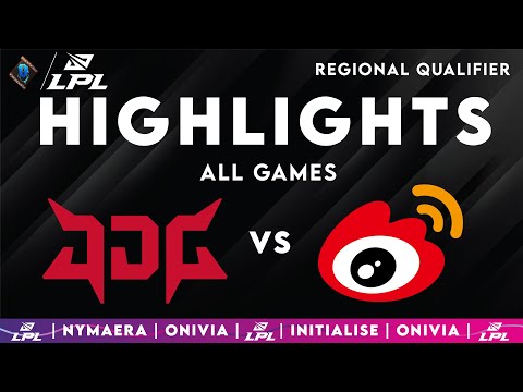 JDG vs WBG Highlights ALL GAMES | LPL Regional Qualifier 2025 | JD Gaming vs Weibo Gaming by Onivia