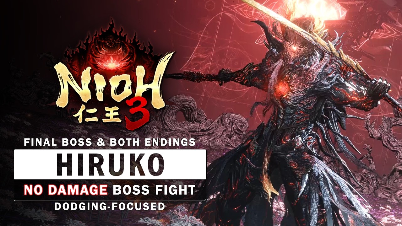 Nioh 3 - Hiruko Boss Fight (No Damage) - Final Boss & Both Endings