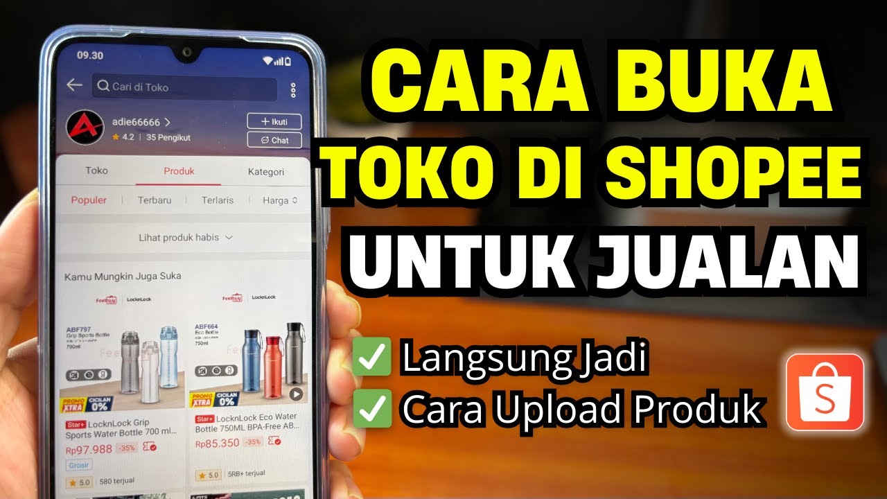 Cara Buka Toko di Shopee untuk Pemula - Daftar Jualan di Shopee