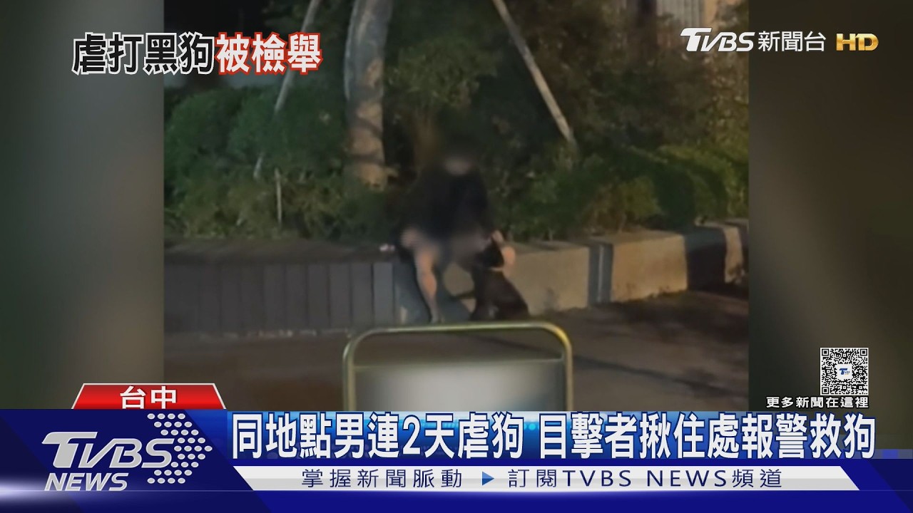 影音／「牠會吵我睡覺」男當街虐狗2天　目擊者跟蹤揪出住處