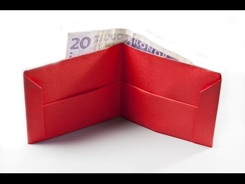 How to make a paper wallet |  Origami wallet | Easy origami Video