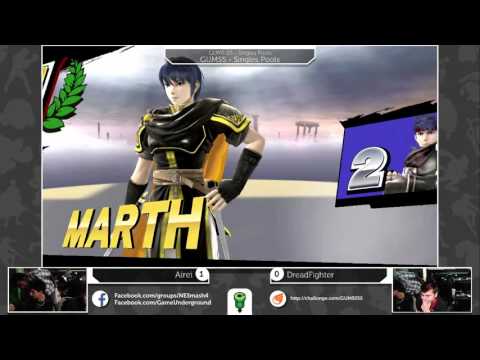 GUMS05 Singles (Pools) - Airei (Marth) vs DreadFighter (Ike/DK)