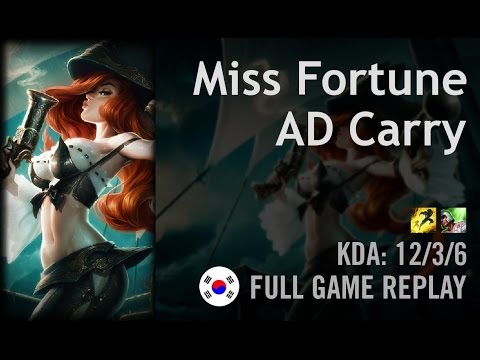Miss Fortune AD Carry vs Ezreal - Fury - KR Challenger Path 5.24