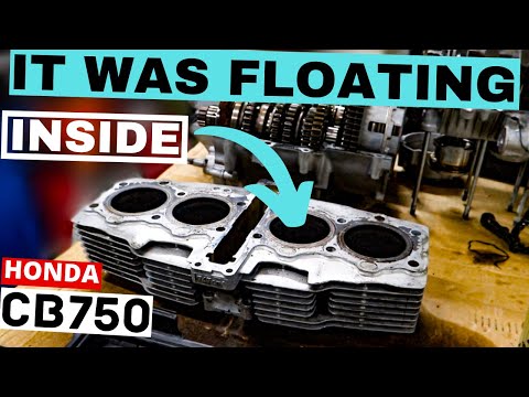★ CB750 ENGINE REBUILD, LOOK WHAT WE FOUND INSIDE!!!  [PART 2]