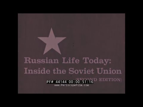 1958 EDUCATIONAL FILM “ RUSSIAN LIFE TODAY: INSIDE THE SOVIET UNION ”  USSR  MOSCOW GEORGIA 44144