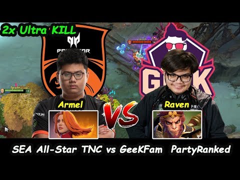 TNC Armel [Lina] vs GeekFam.Raven [Monkey King] SEA ALLSTAR Ranked Dota 2 7.22 Gameplay