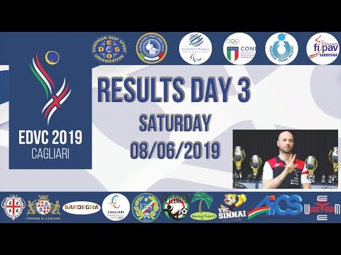 Results DAY 3 - 08/06/2019 - EDVC Cagliari 2019