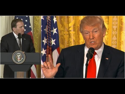 President Donald Trump SLAMS The European Union at Press Conference with Sweden PM Stefan Löfven