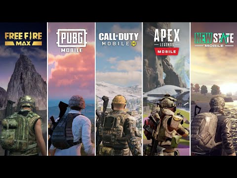 NEW STATE MOBILE VS APEX LEGENDS MOBILE VS CALL OF DUTY MOBILE VS PUBG MOBILE VS FREE FIRE MAX