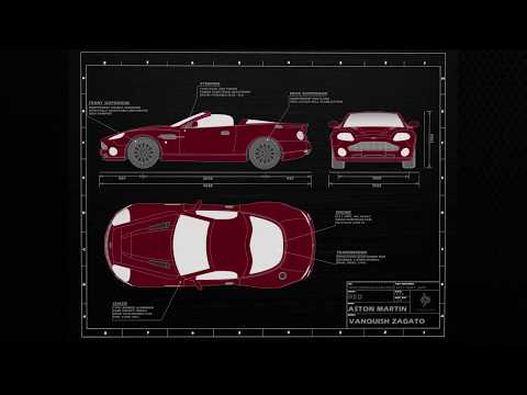 Aston Martin Vanquish - Blueprint Animation