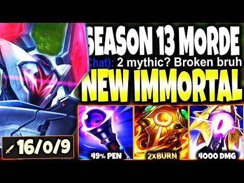 NEW SEASON 13 IMMORTAL MORDEKAISER BUILD BROKE ~ 32%+ OMNIVAMP 🔥 LoL Morde Preseason s13 Gameplay