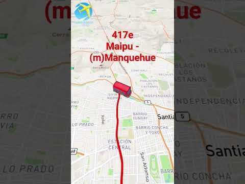 #red#transantiago#metrodesantiago  recorrido 417e Maipu- metro manquehue