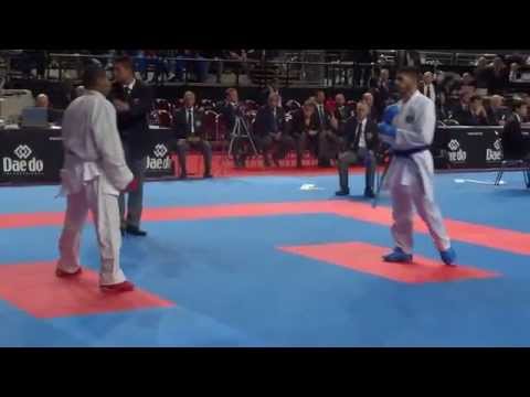 ROLLE WILLIAM  vs REZENDE_FIGUEIRA VINICIUS Male Kumite Semi Final -67kg - 2014 WKF