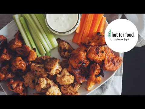Buffalo Cauliflower Wings + 2 More Flavors! // Cauliflower Wings 3 Ways (Vegan) | hot for food