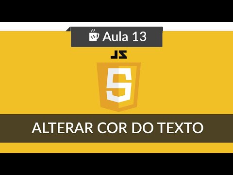 Javascript e HTML para iniciantes 13 Alterar cor de elemento