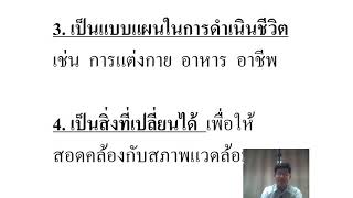วิชาสังคมศึกษา เรื่อง วัฒนธรรม