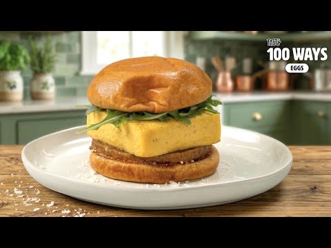 Carbonara But Make It A Breakfast Sandwich | Eggs 100 Ways