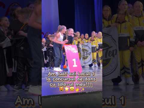 💃🥇🌟 Sunt foarte fericită! Prima dată la un concurs de dans și am luat Locul 1! 😻✨