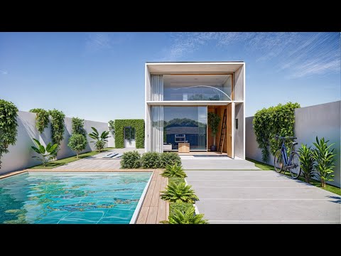 LOFT MINIMALISTA PEQUEÑO de 4X5 Metros en TERRENO GRANDE