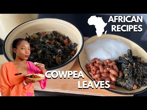African Recipes | How to Make Cow Pea Leaves | Umfushwa, Nyemba, Kunde, Thoroko