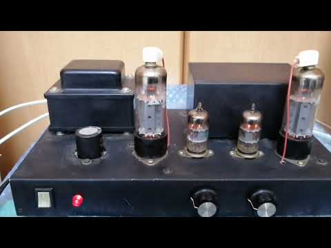6cm5シングル真空管アンプ