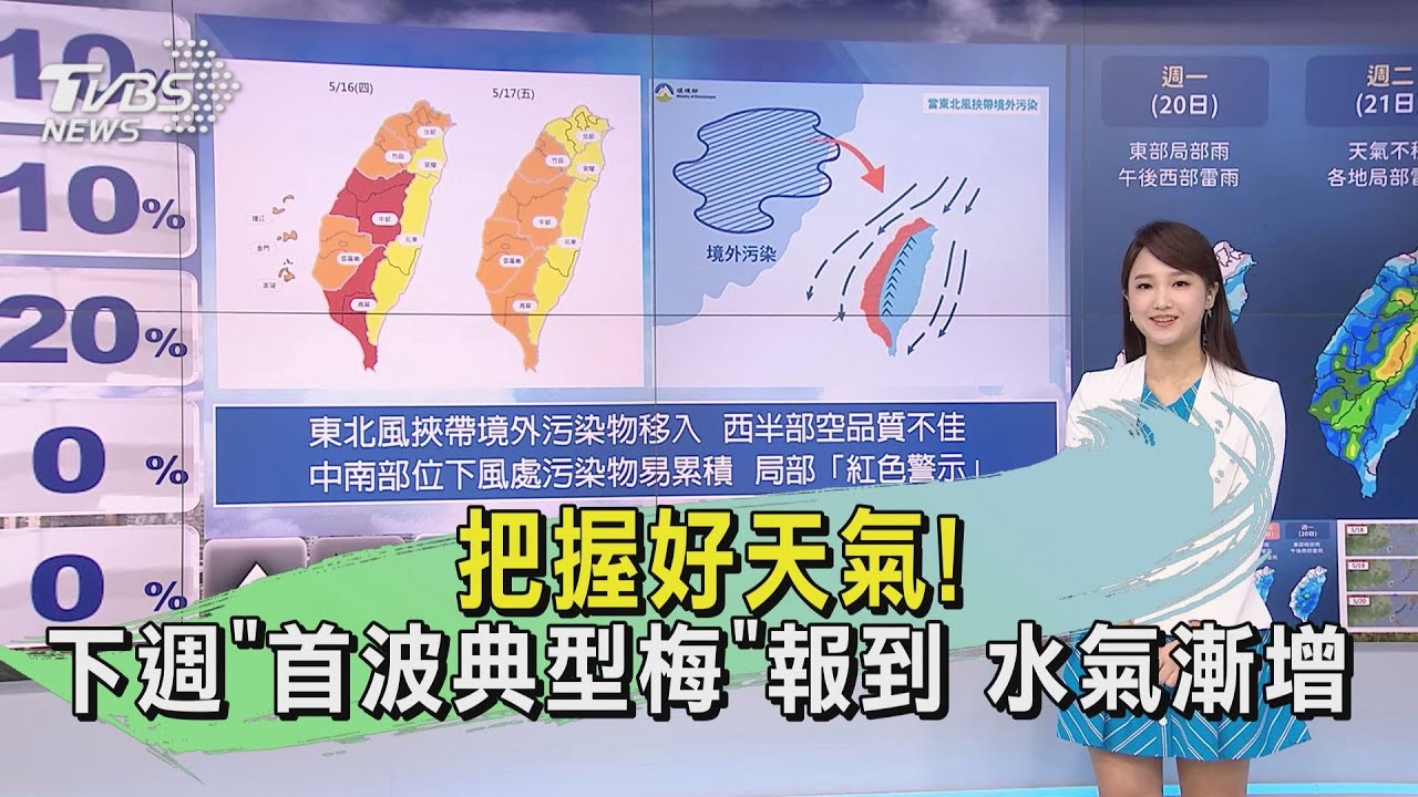 把握好天氣!下週「首波典型梅」報到 水氣漸增
