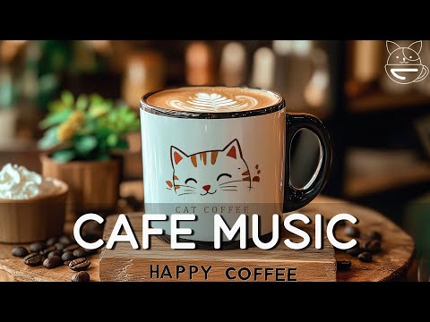Relaxing Jazz Music At Cat Cafe ☕ Morning Jazz & Bossa Nova for Positive Mood | Coffee Shop Music