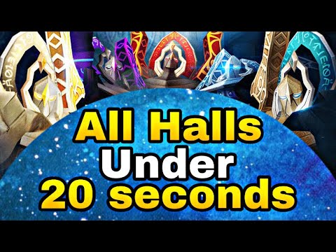 All Halls Under 20 Seconds Each! - Summoners War