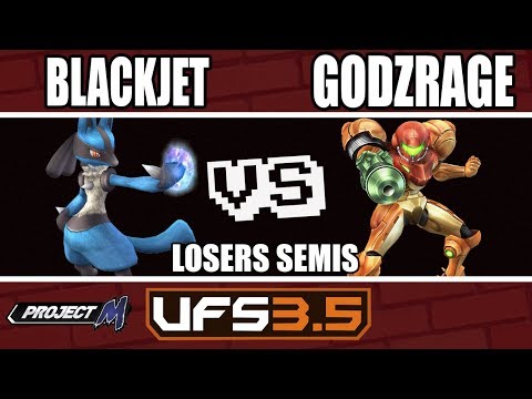 UFSmash 3.5 - Project M - IME-Revoltz.ntc|BlackJet (Lucario) VS FDP|Godzrage (Samus) - Losers Semis