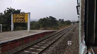 preview picture of video 'Nandigram express on rampage skipping Kosai | Indian Railways | IRFCA #ALCO #Nandigram #trains #SCR'