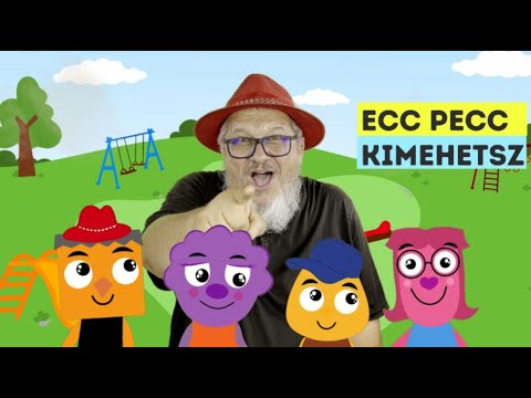 Kalap Jakab - Ecc pecc kimehetsz - Fogócskázzunk  (gyerekdal, mondóka, animáció)