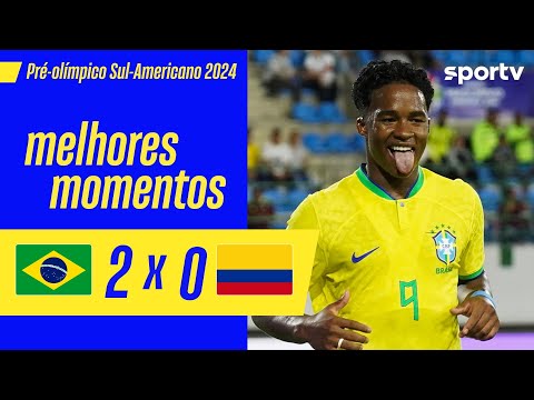 Gols e lances de Brasil x Colômbia