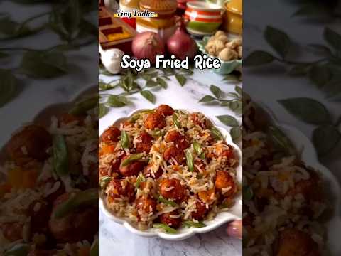 Soya Fried Rice Recipe | Protein Rich & Flavorful | Easy Lunchbox Idea