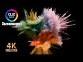 Exploding Colors Screensaver - 10 Hours - 4K - OLED Safe