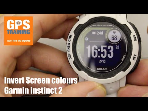 Garmin Instinct 2 - settings - Inverting screen colours