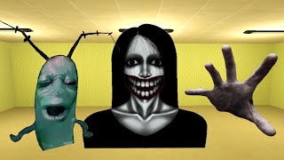 Kuchisake Onna, Plankton Aughh And Scary Hand Nextbot in The Hole Nextbot Gmod